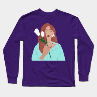 Blue lady 2 Long Sleeve T-Shirt